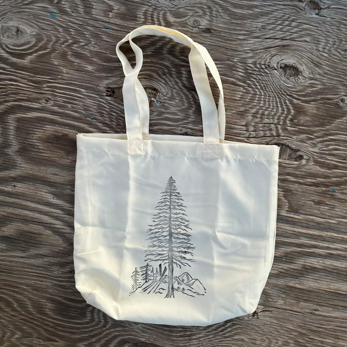 Pine summit (light) tote bag (polyester)