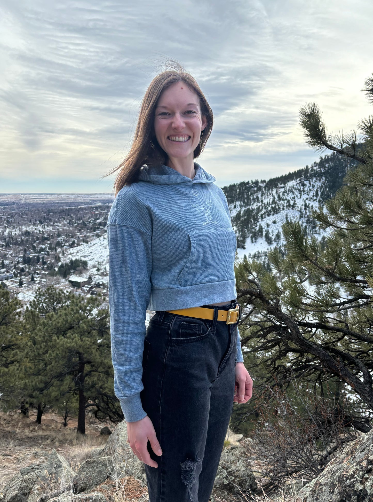 S - Fairy caps cropped Hoodie