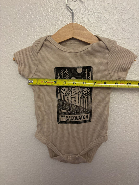 6-9m sasquatch onesie