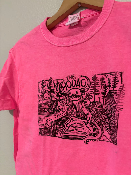 L Jr - Block printed Hodag t-Shirt