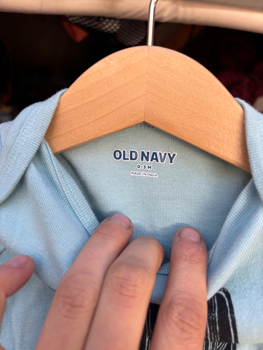 0-3m dover demon onesie