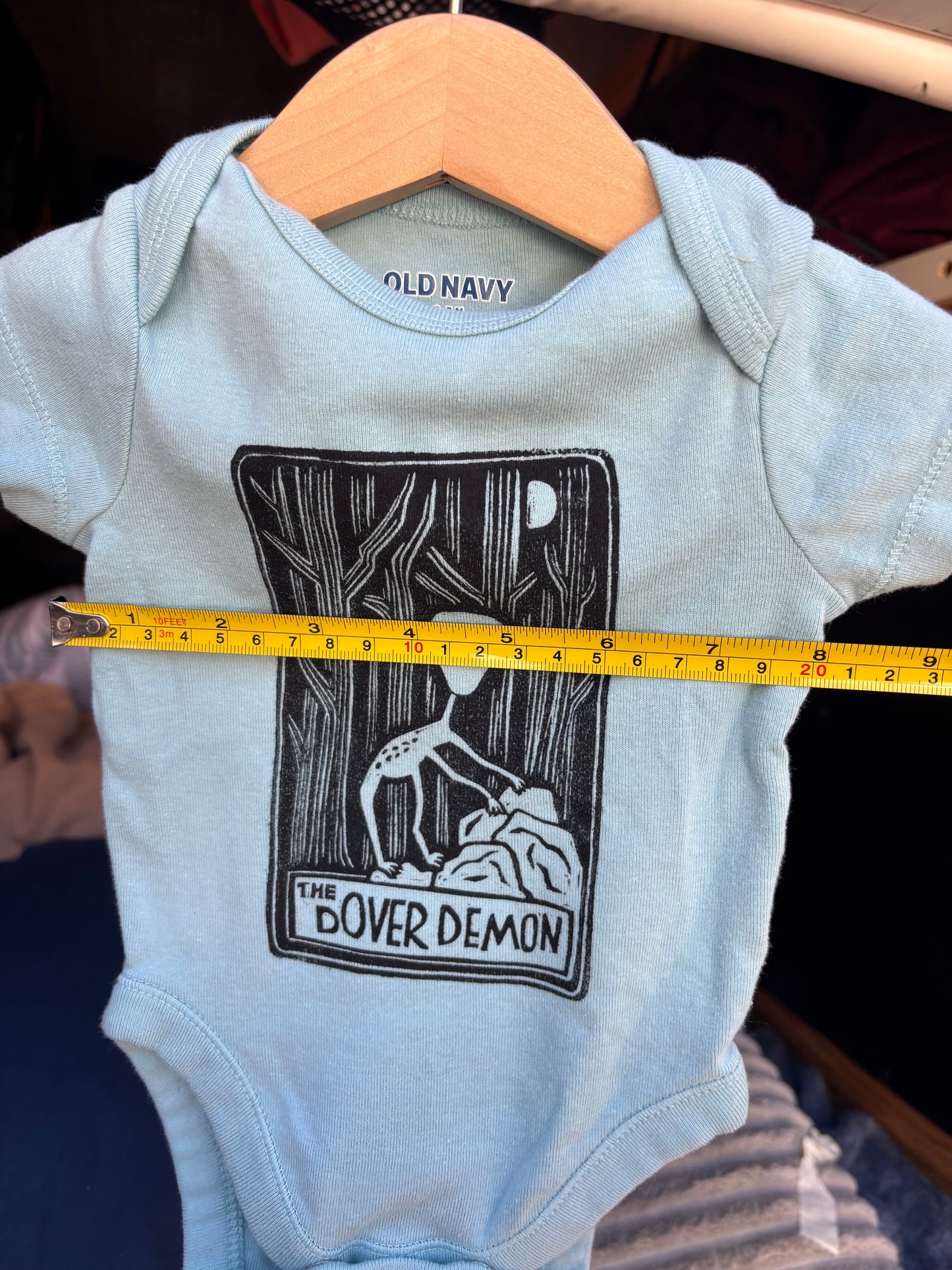 0-3m dover demon onesie