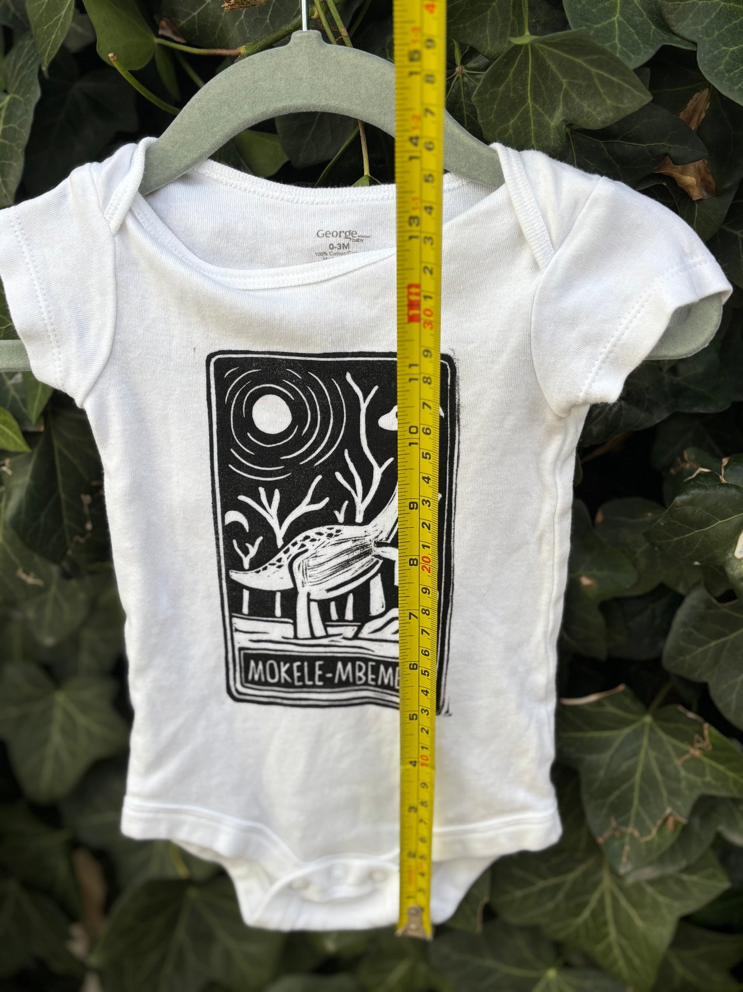 0-3m Mokele-Mbembe onesie