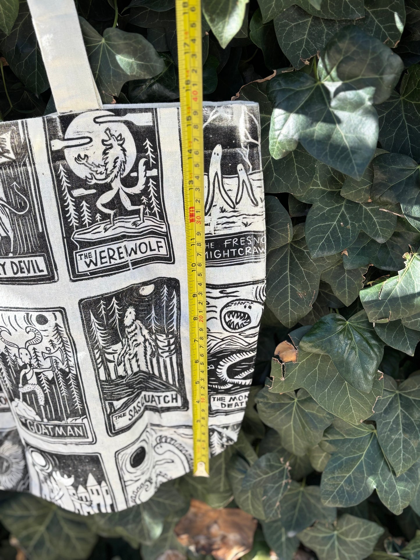 Tarot cryptids tote bag double sided