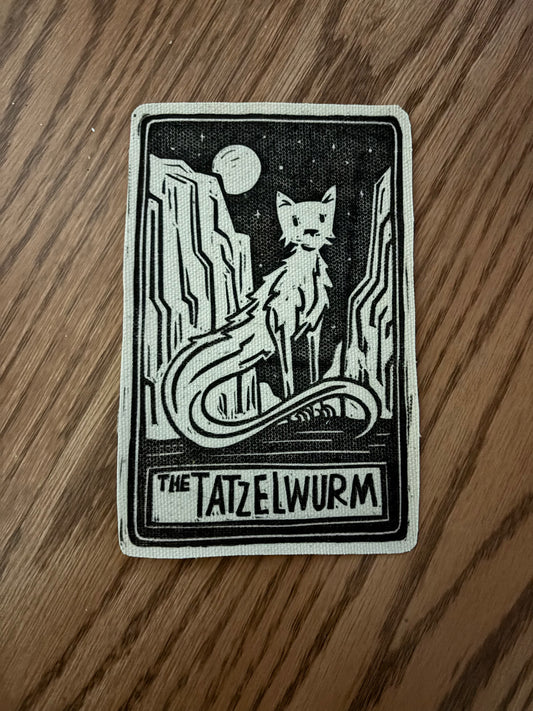 Tatzelwurm sew on patch
