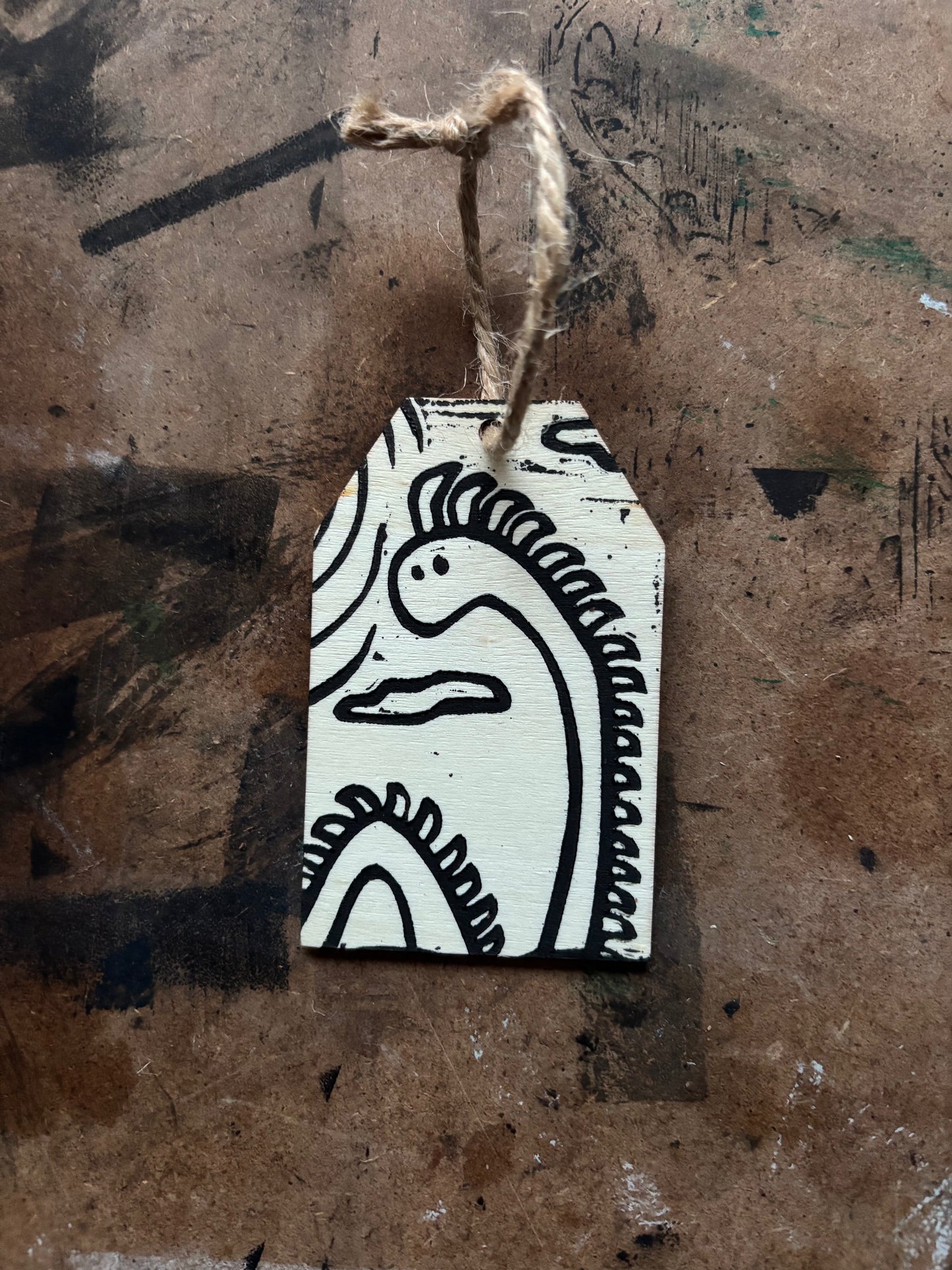 Memphre hand printed ornaments