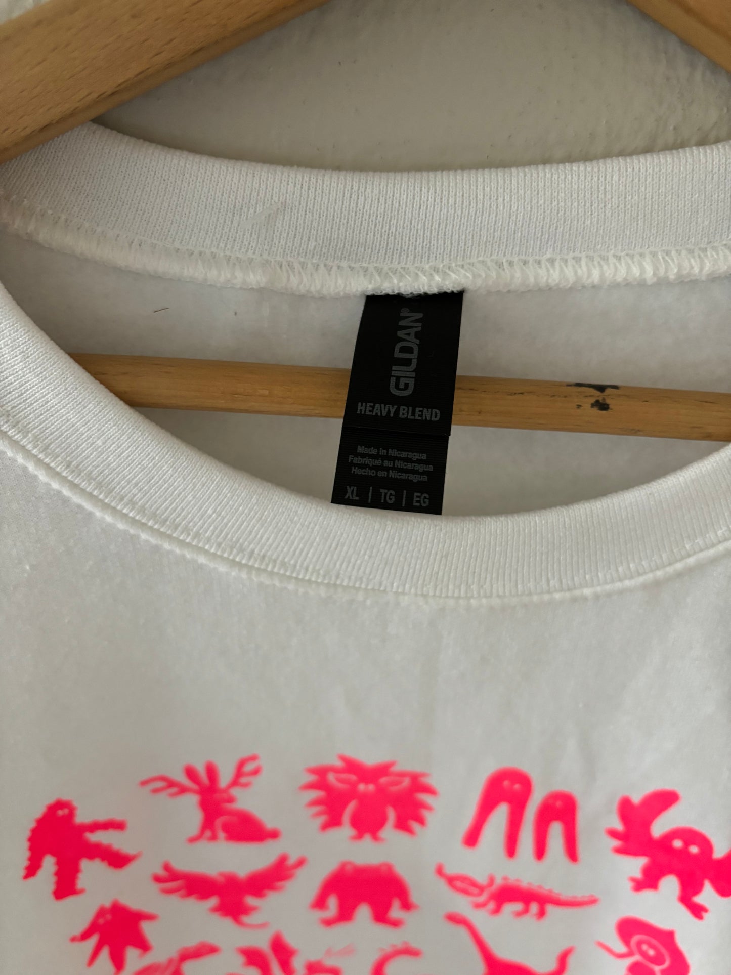 XL - Mini monsters Crew neck pink