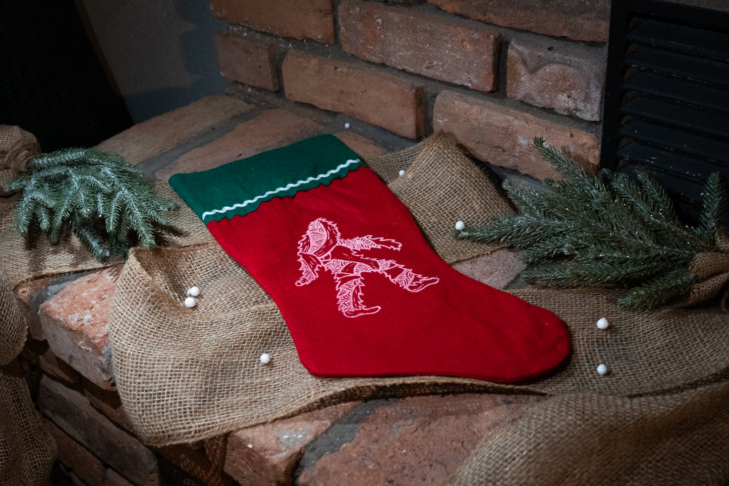 Baby squatch stocking