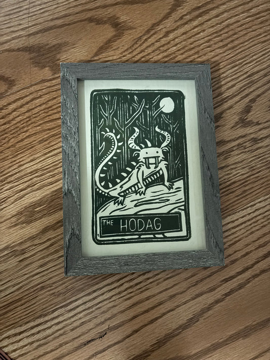 Hodag tarot framed print