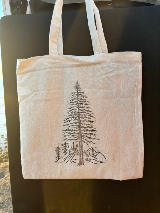 Pine summit tote bag (cotton)