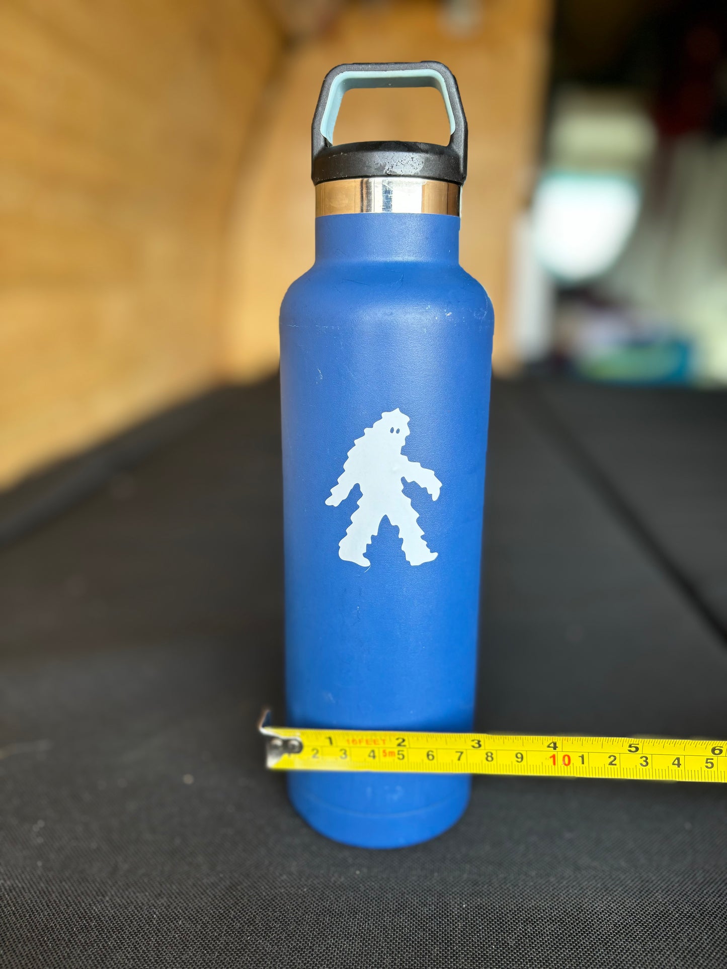 Sasquatch upcycled insulated bottle - blue