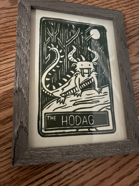 Hodag tarot framed print