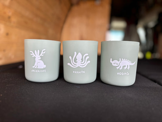 Mini monster trio cups - hodag , jackalope, kraken