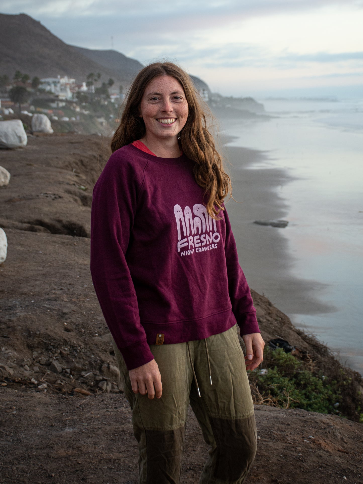 L jr - Fresno nightcrawlers crew neck