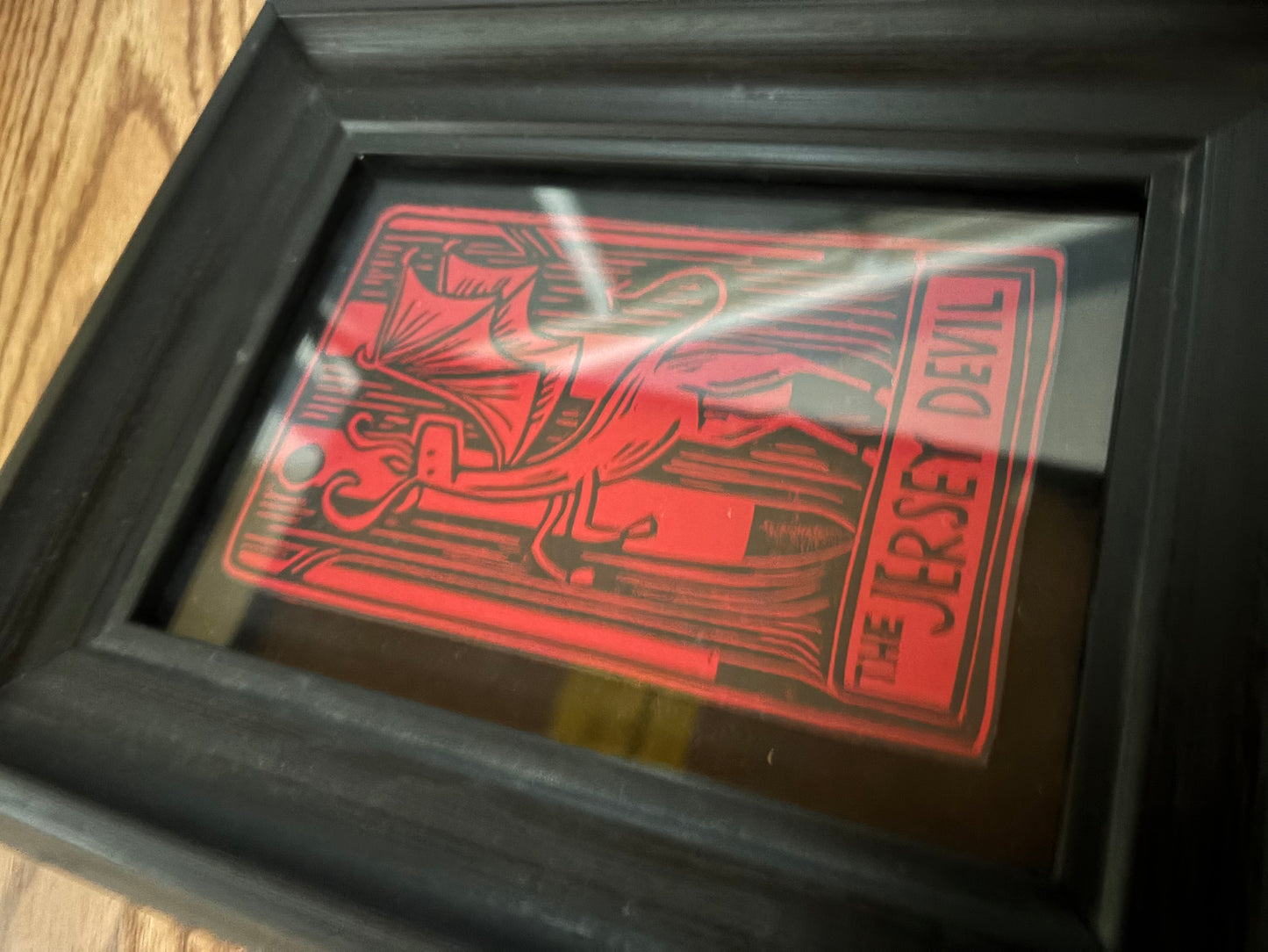 Jersey Devil tarot framed print