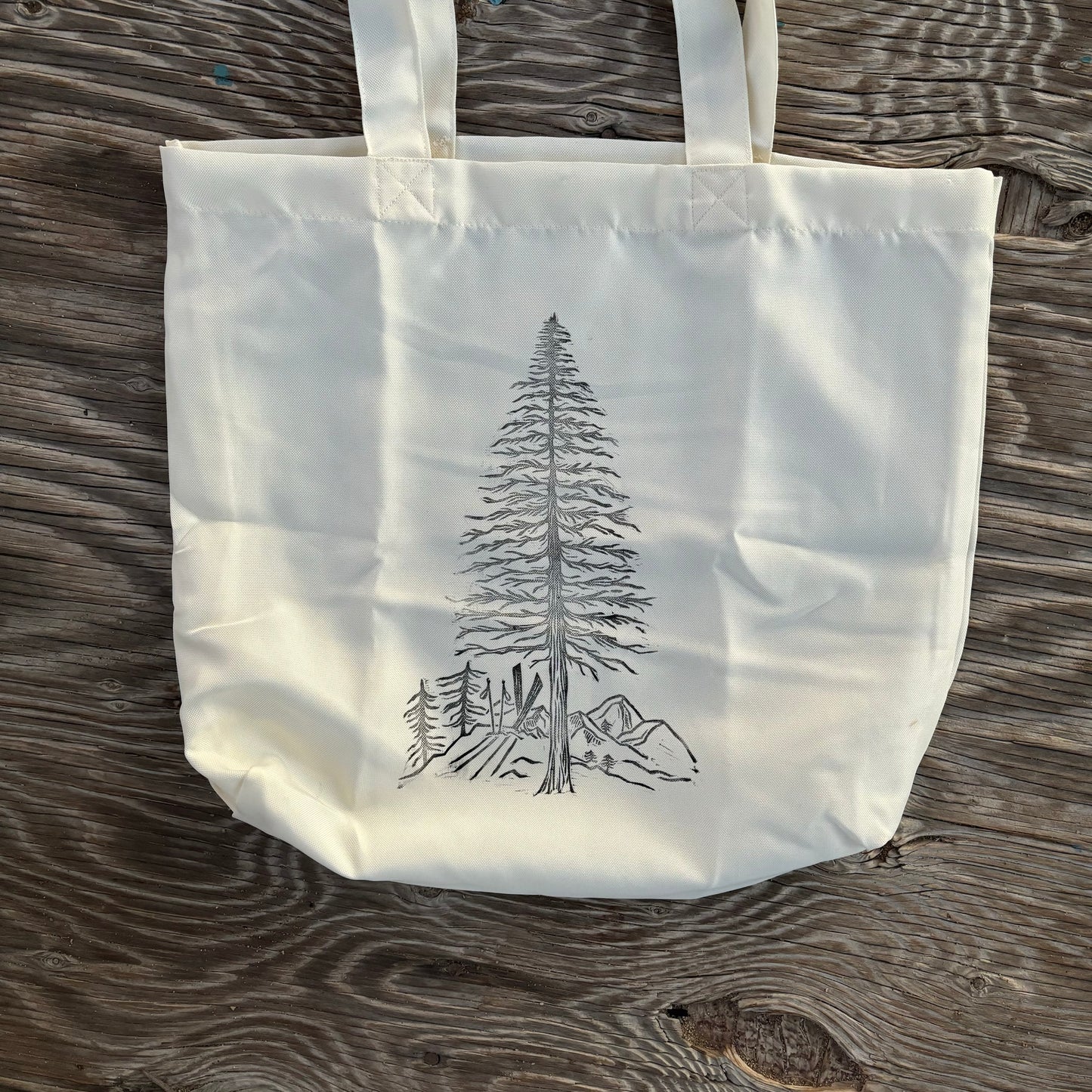 Pine summit (light) tote bag (polyester)