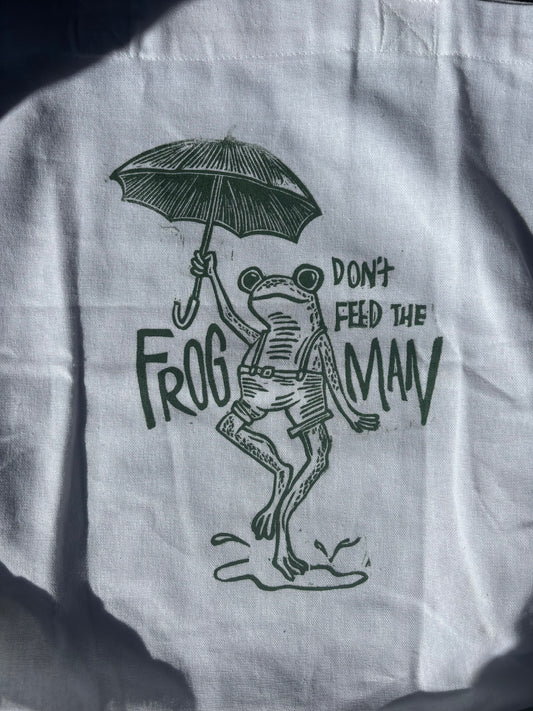 Frogman tote bag (cotton)