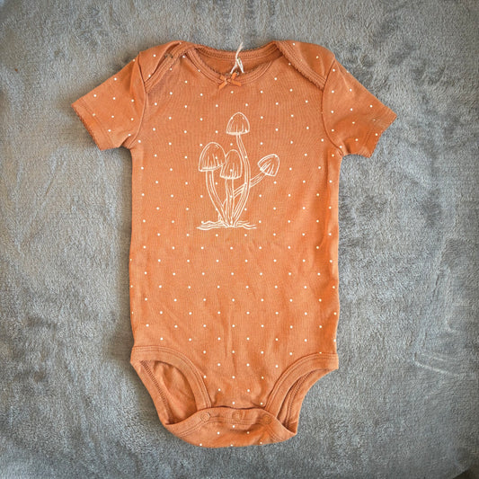 12M - fairy caps onesie