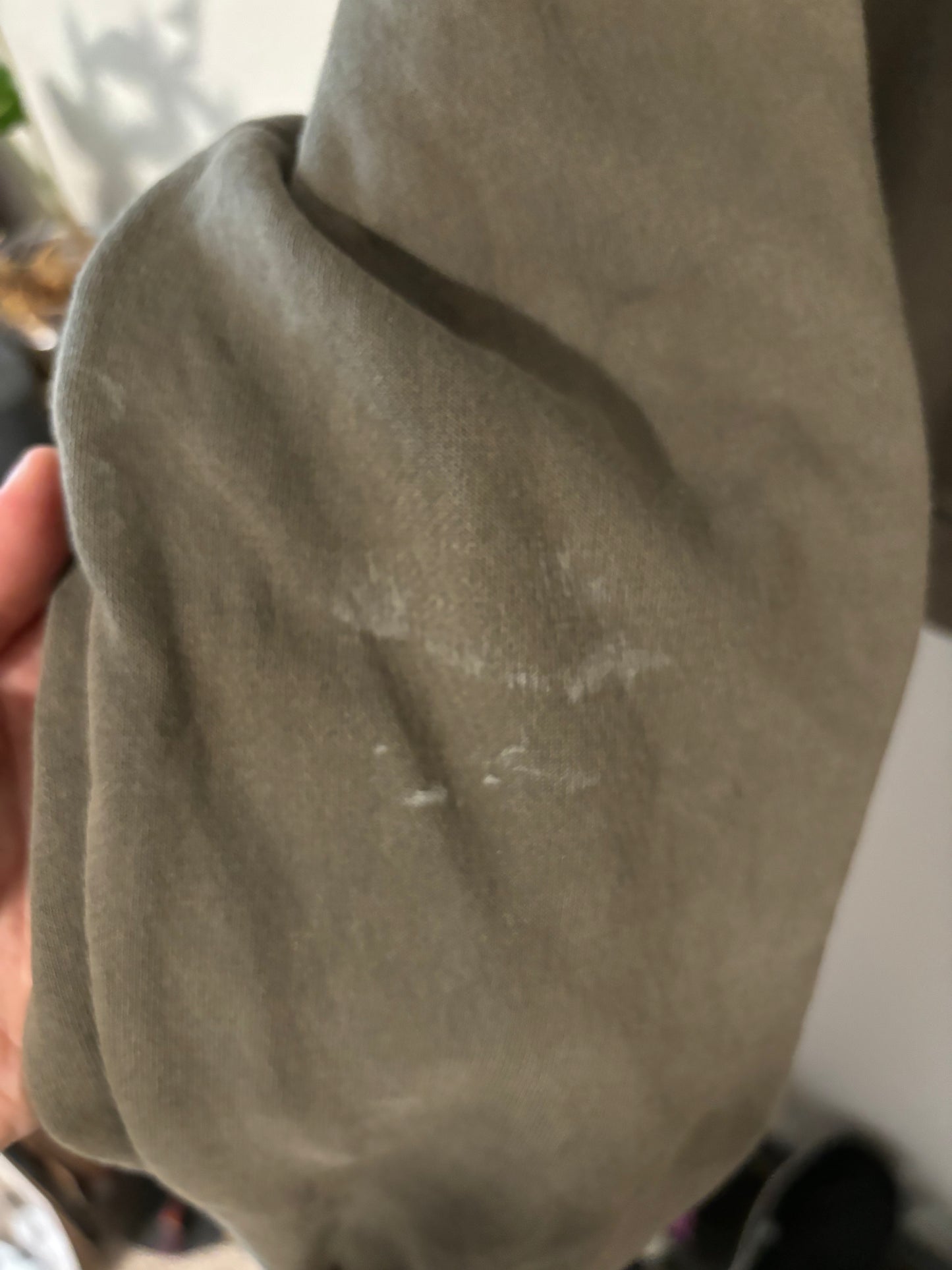 M -  Mothman cropped hoodie (ink stains)