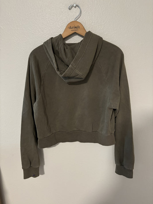 M -  Mothman cropped hoodie (ink stains)