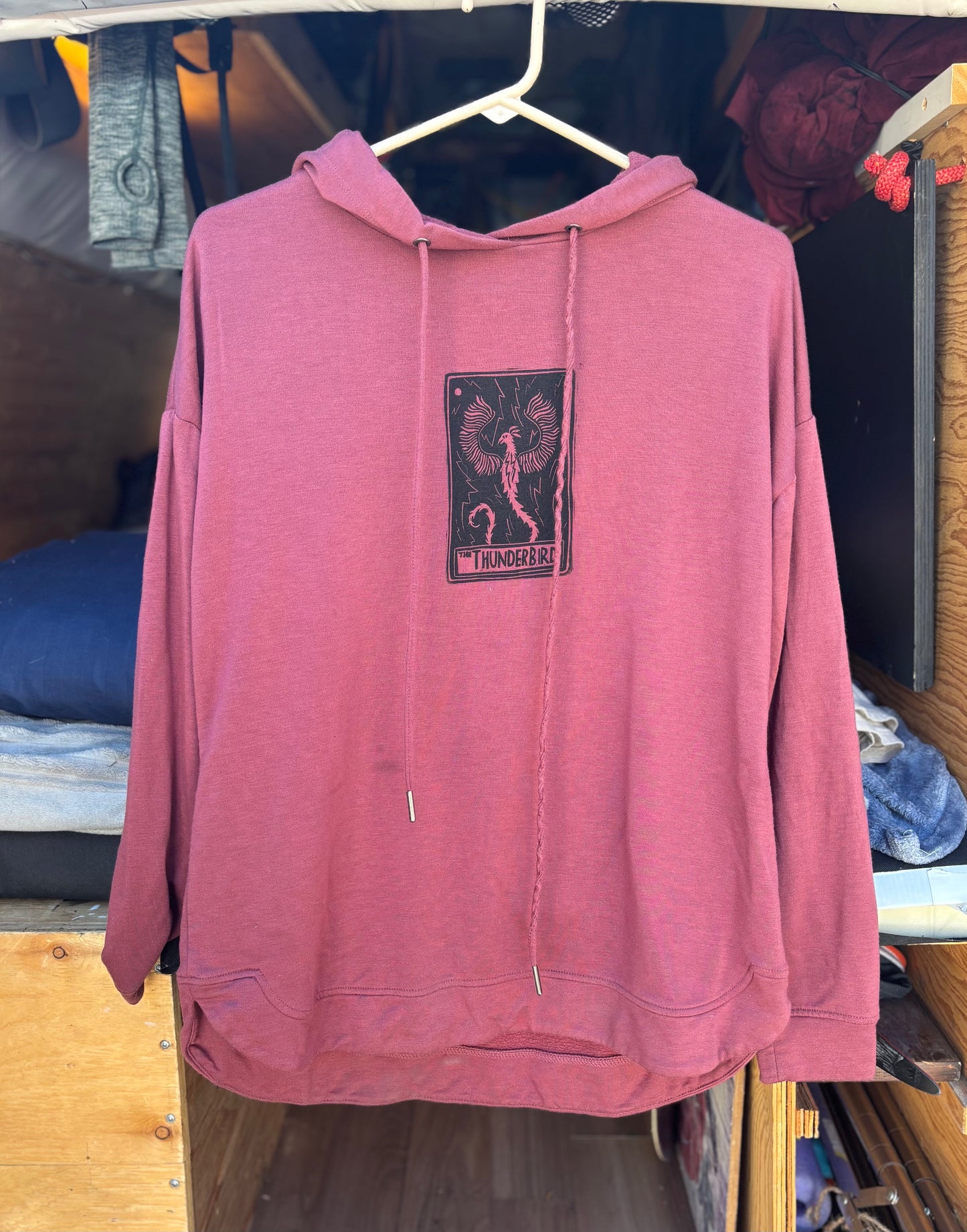 S thunderbird sweater (ink stain)