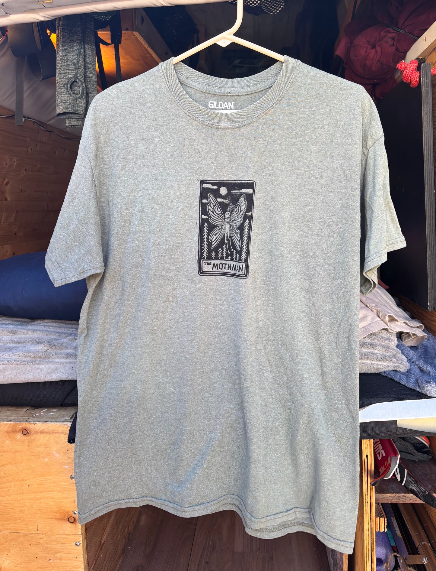 L  mothman T-shirt misprint