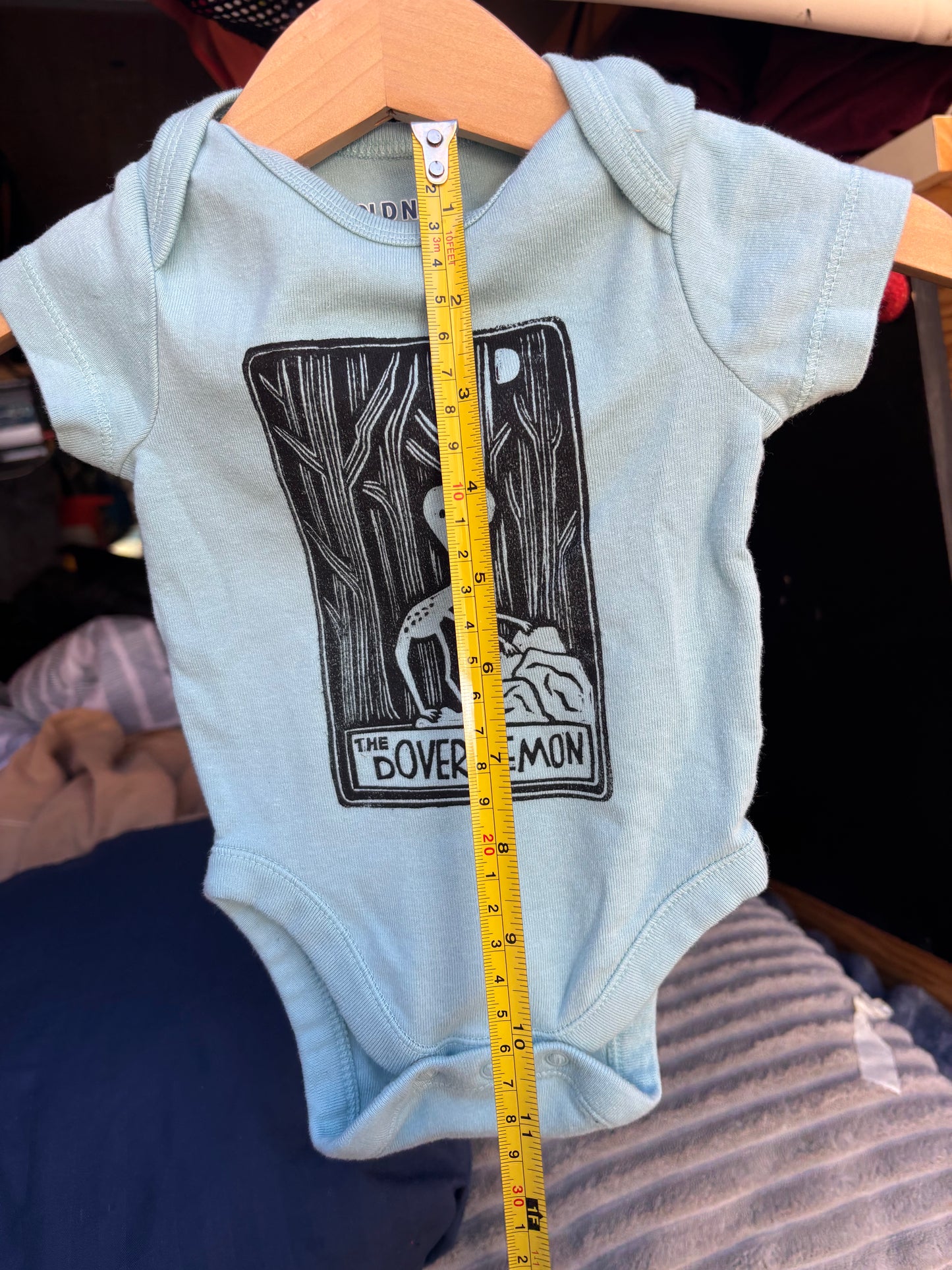 0-3m dover demon onesie