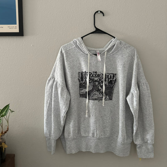 L - Block printed Hodag Hoodie