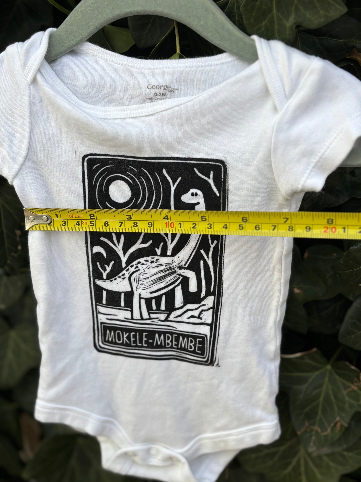 0-3m Mokele-Mbembe onesie