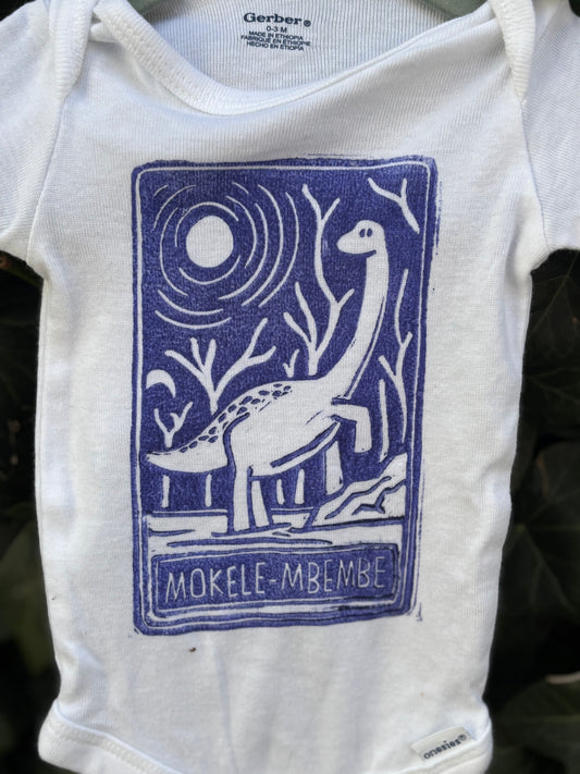 0-3m Mokele-Mbembe onesie