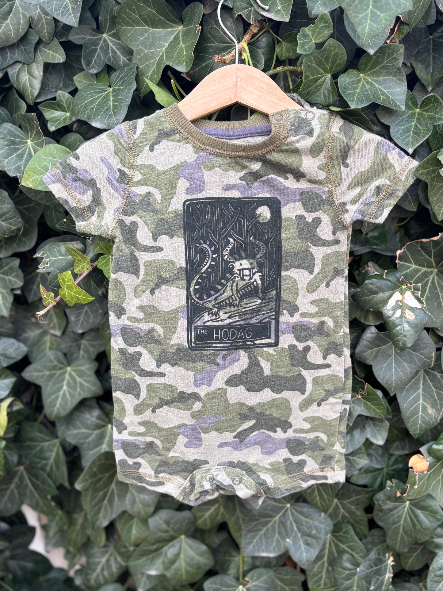 6-12M -Hodag camo onesie
