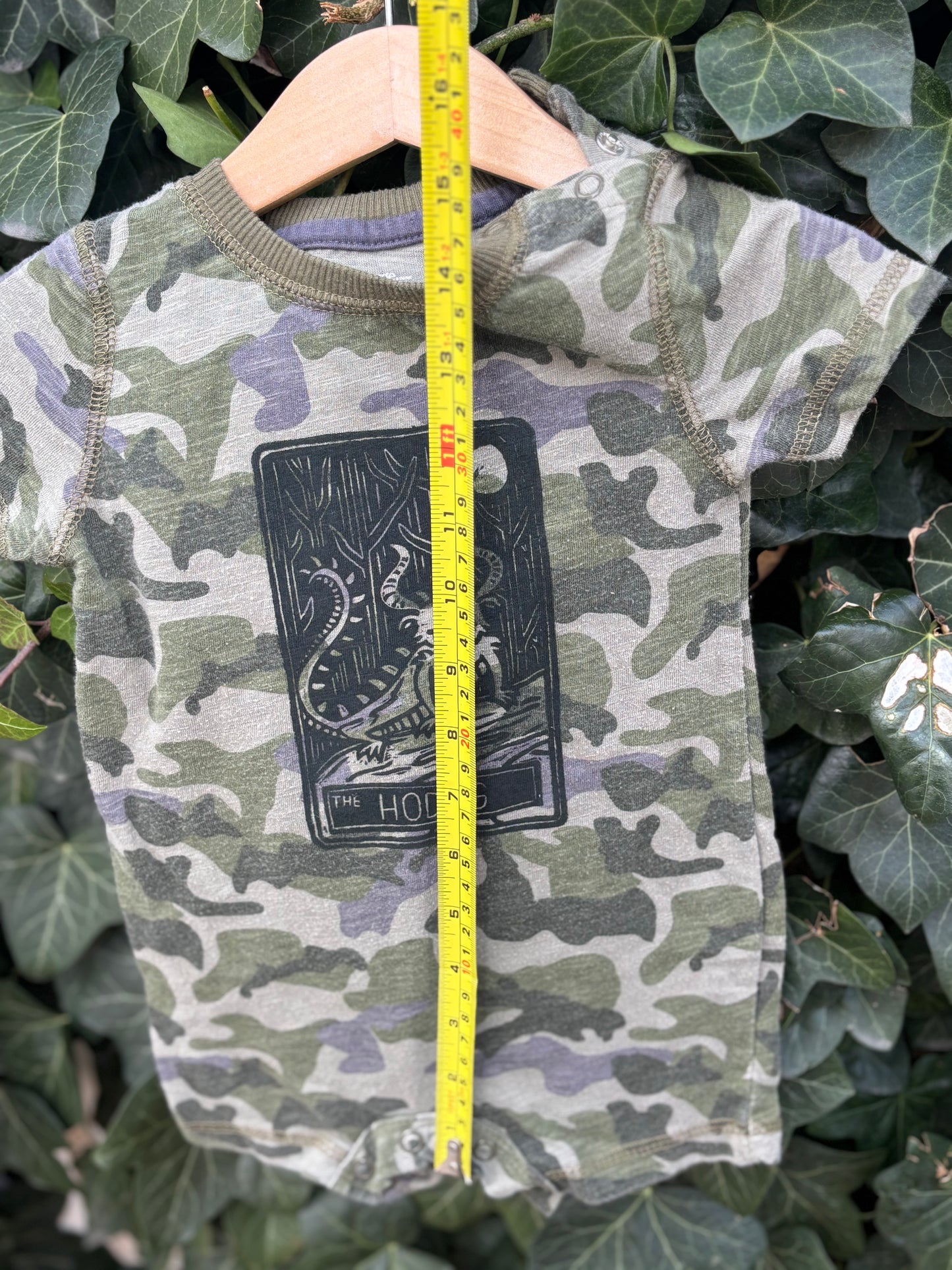 6-12M -Hodag camo onesie