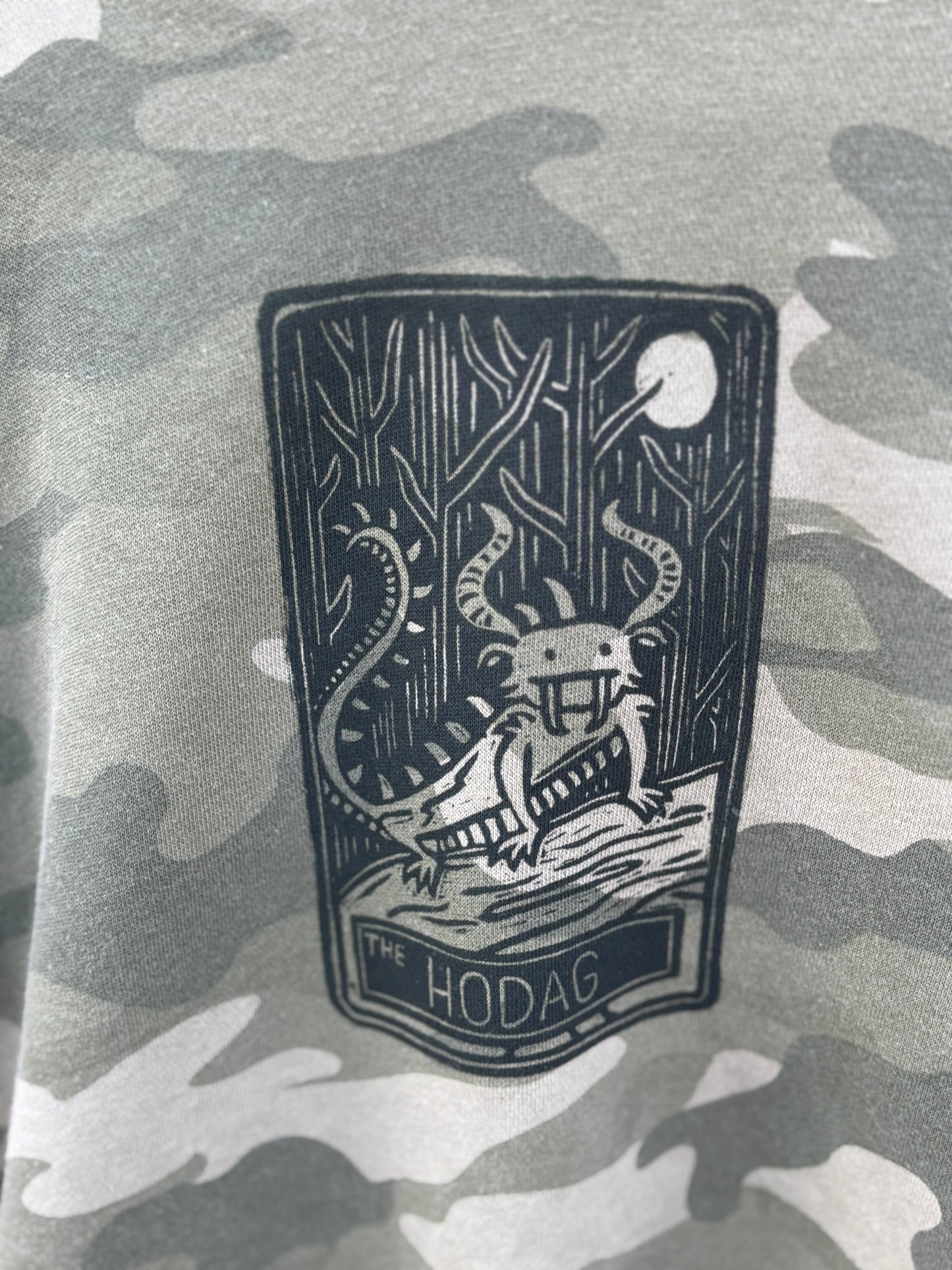 L Jr Hodag camo hoodie