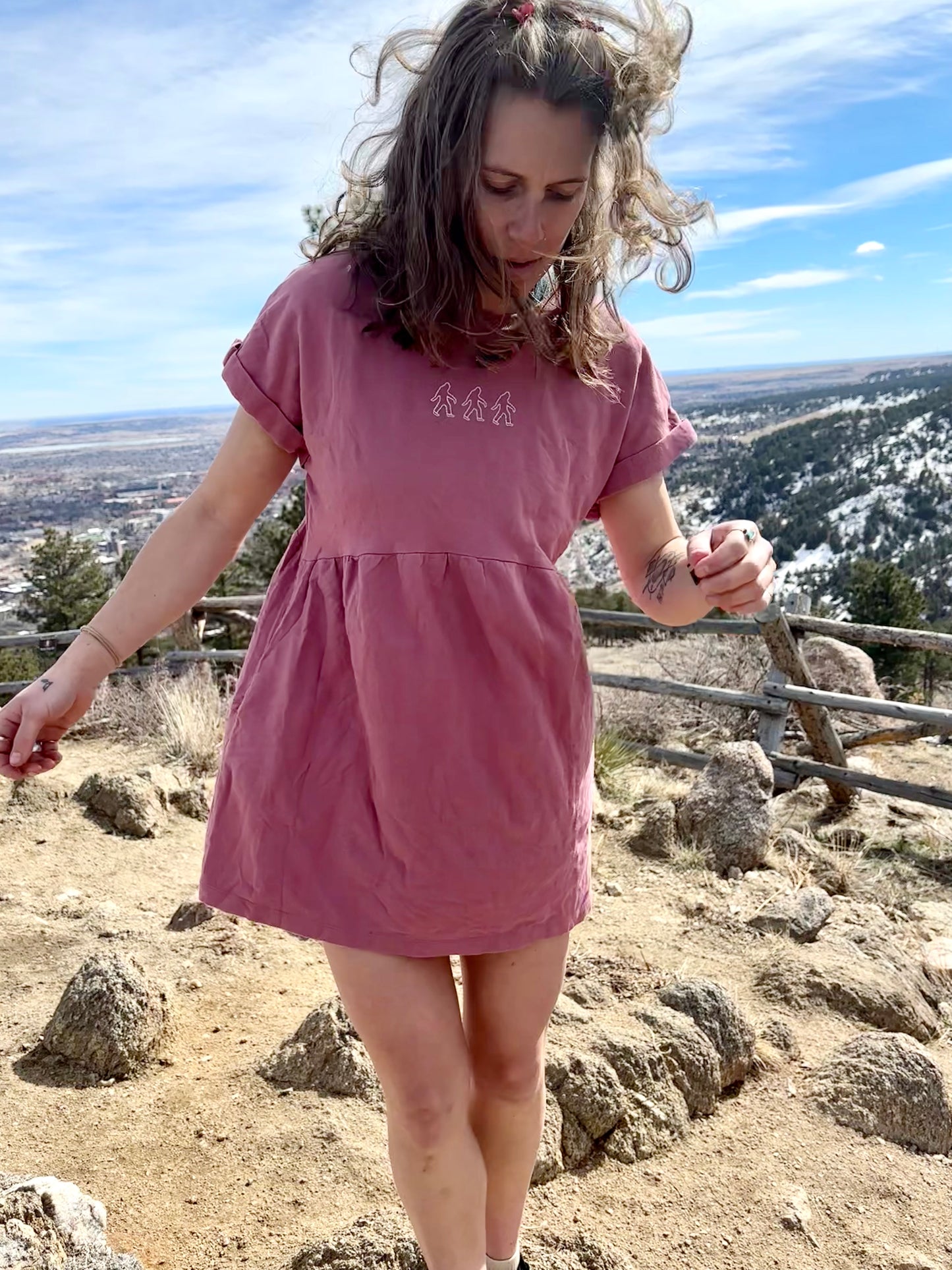 S - Squatch trio spring dress