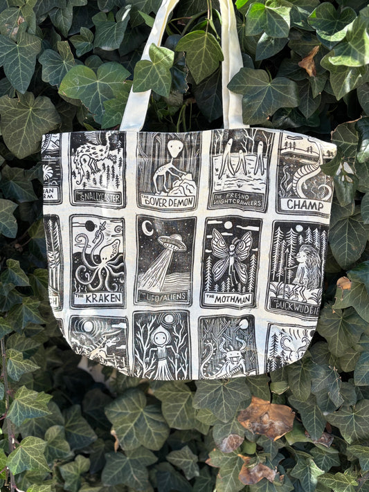 Tarot cryptids tote bag single sided