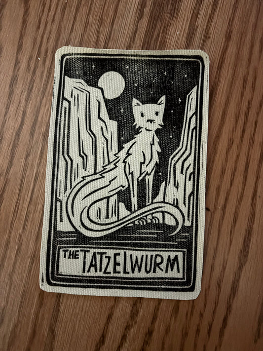 Tatzelwurm sew on patch