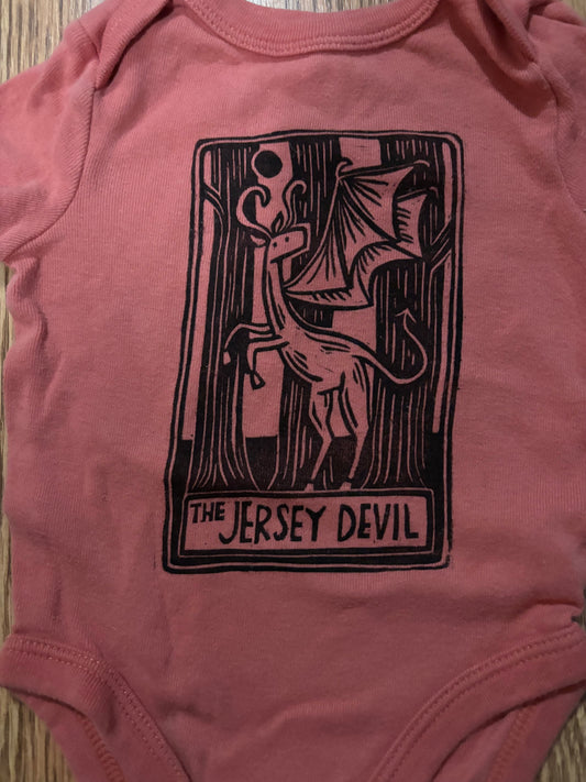 0-3m Jersey devil onesie