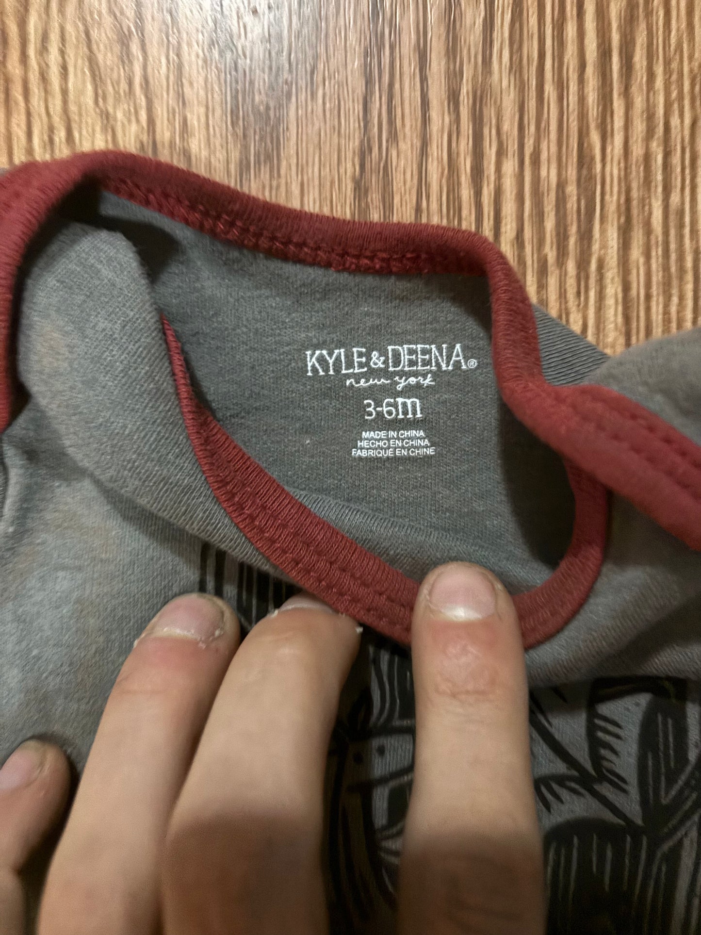 3-6m Jersey devil onesie