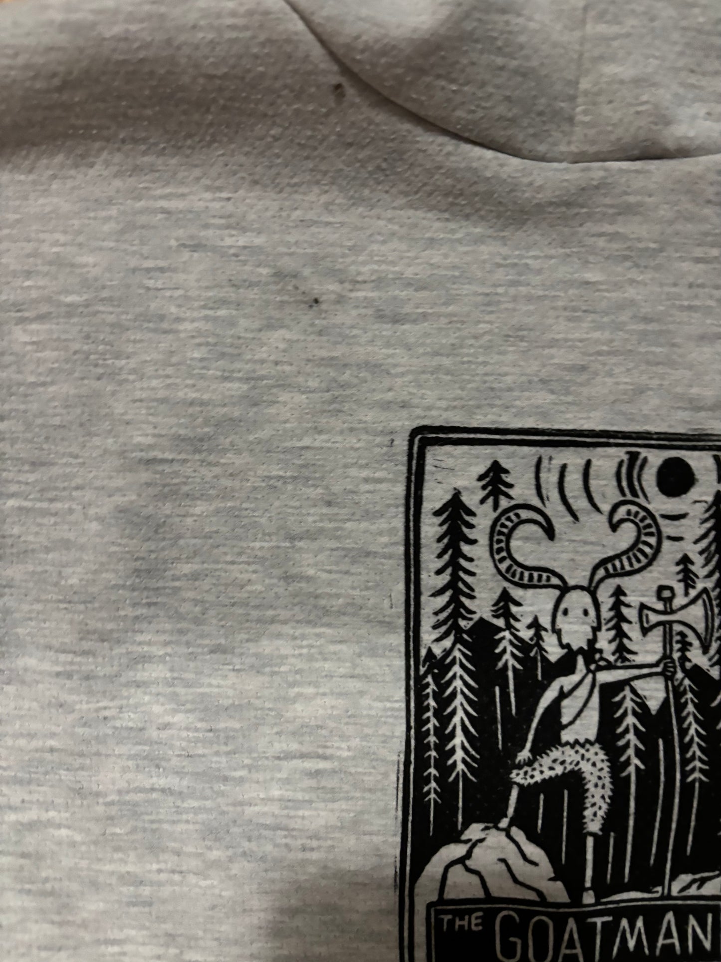 XLjr  Goatman Hoodie (stain)