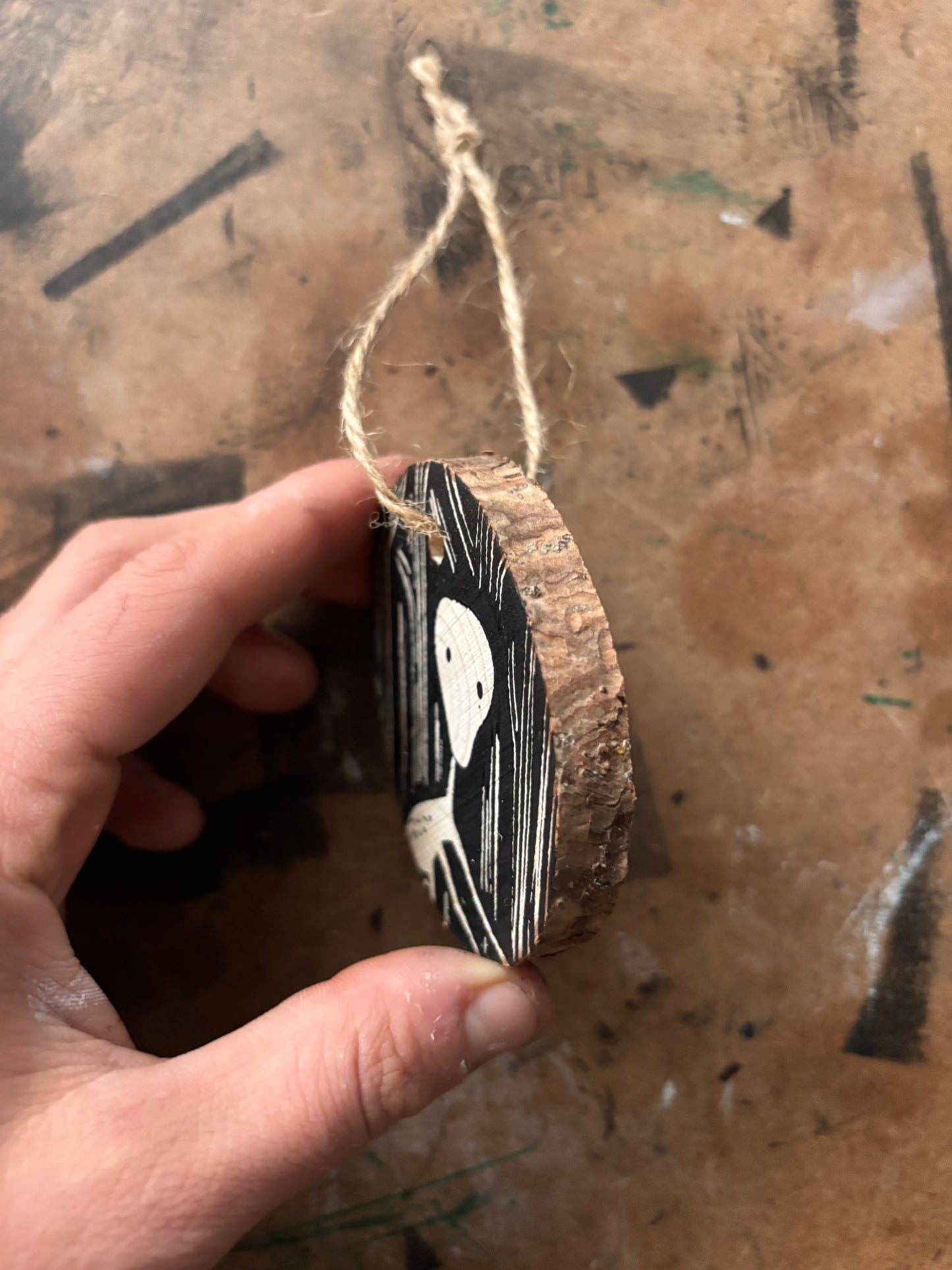 Dover demon hand printed ornaments