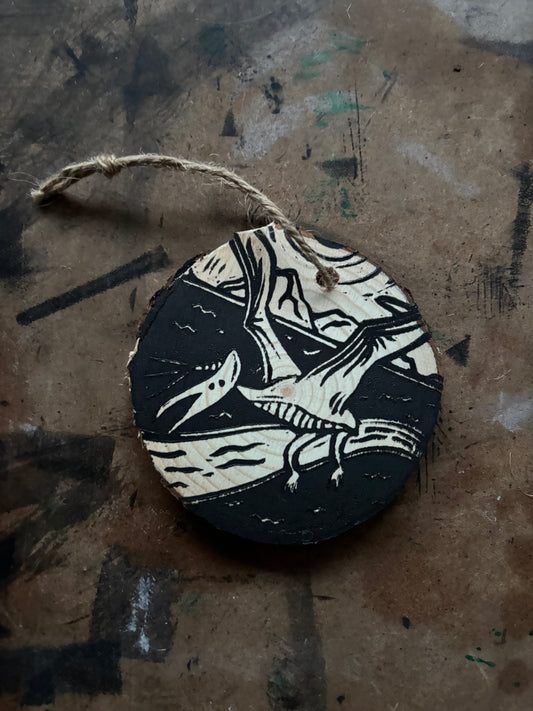 Van meter visitor hand printed ornaments