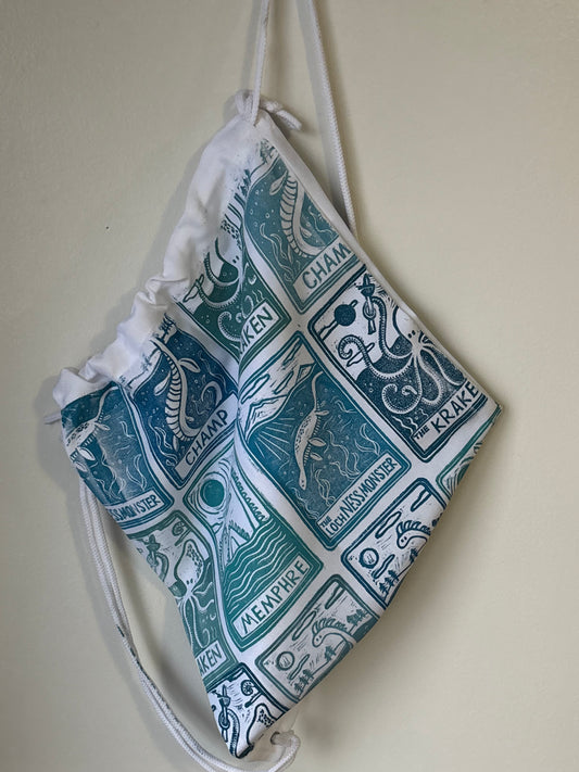 Tarot water cryptids string bag double sided