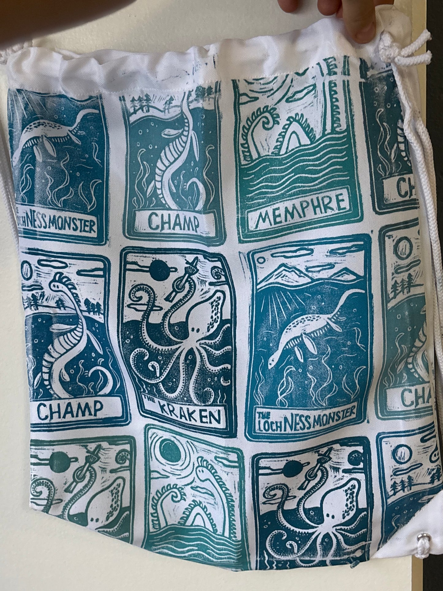 Tarot water cryptids string bag double sided