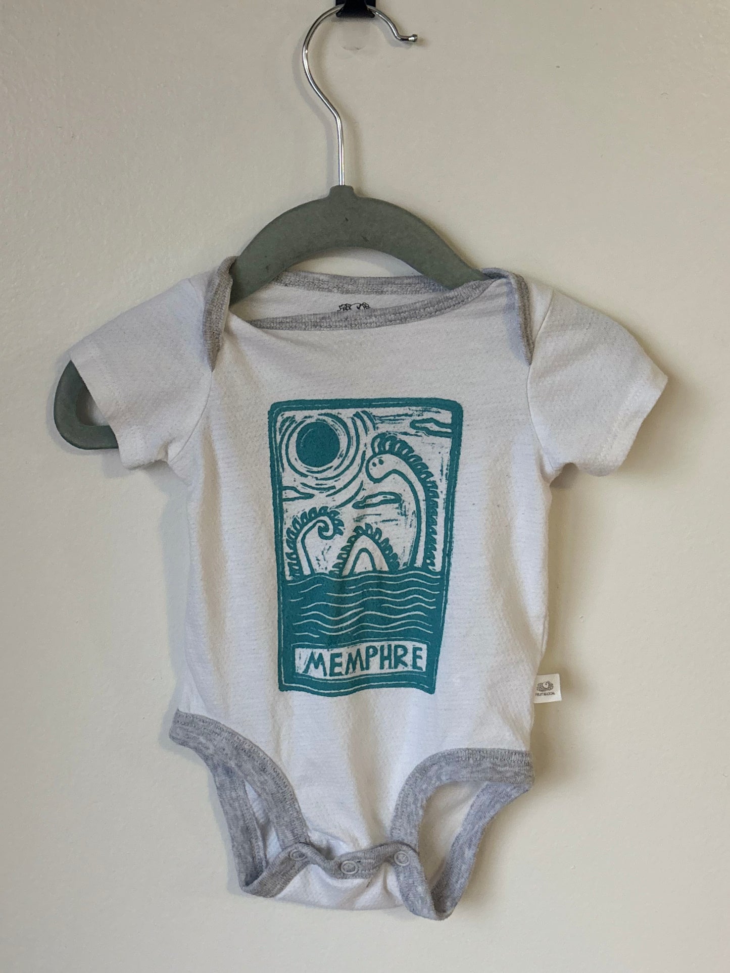 3-6m memphre onesie