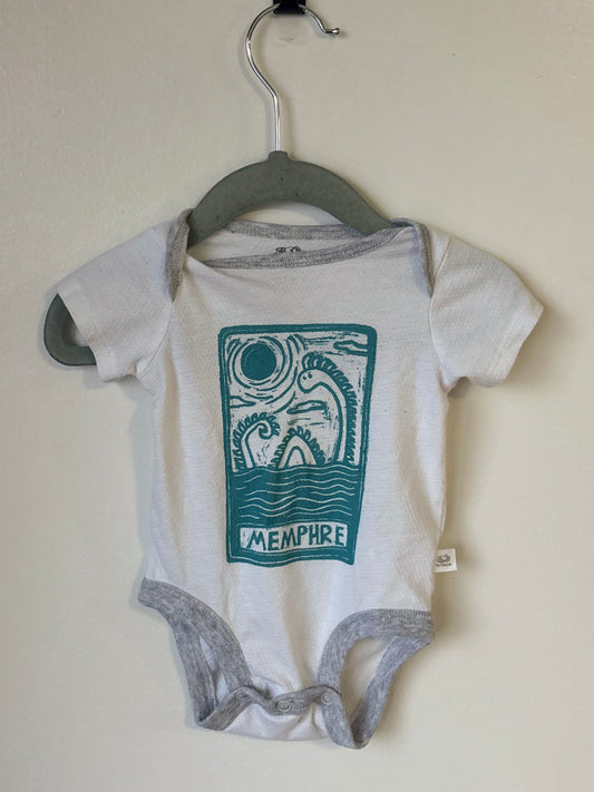 3-6m memphre onesie