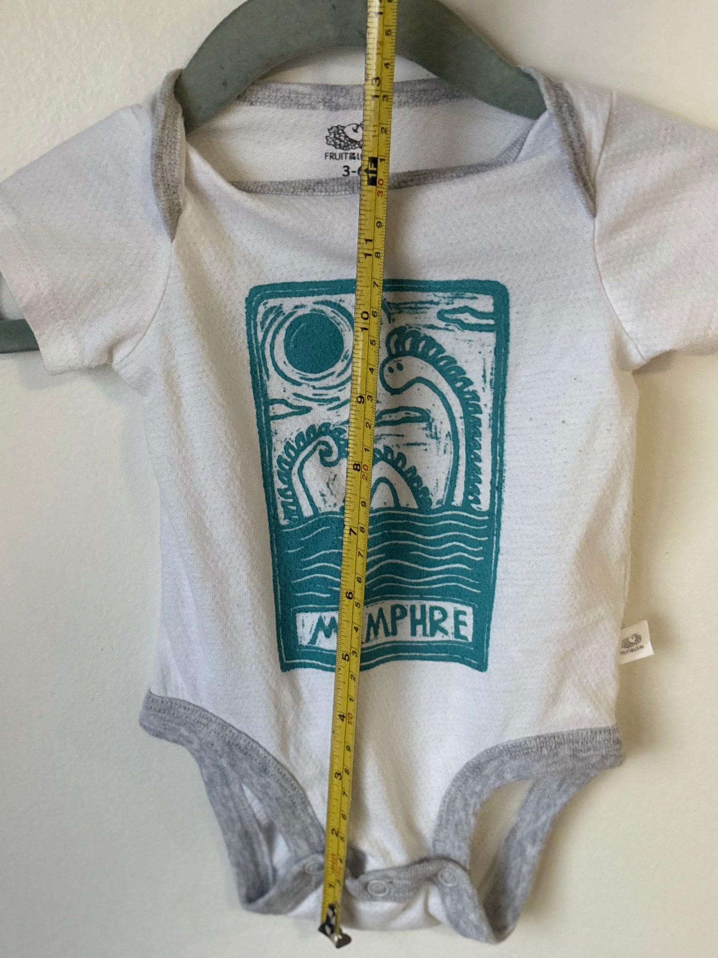 3-6m memphre onesie