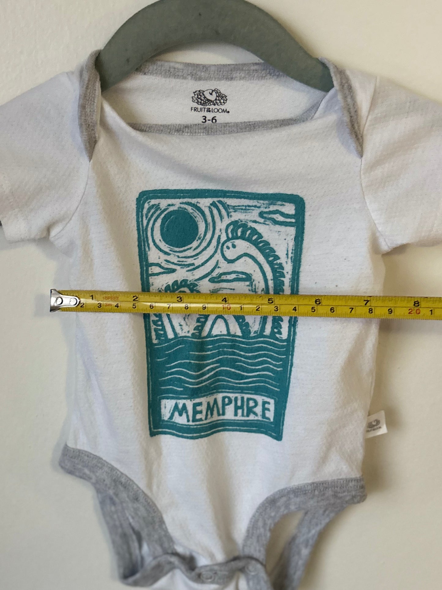3-6m memphre onesie