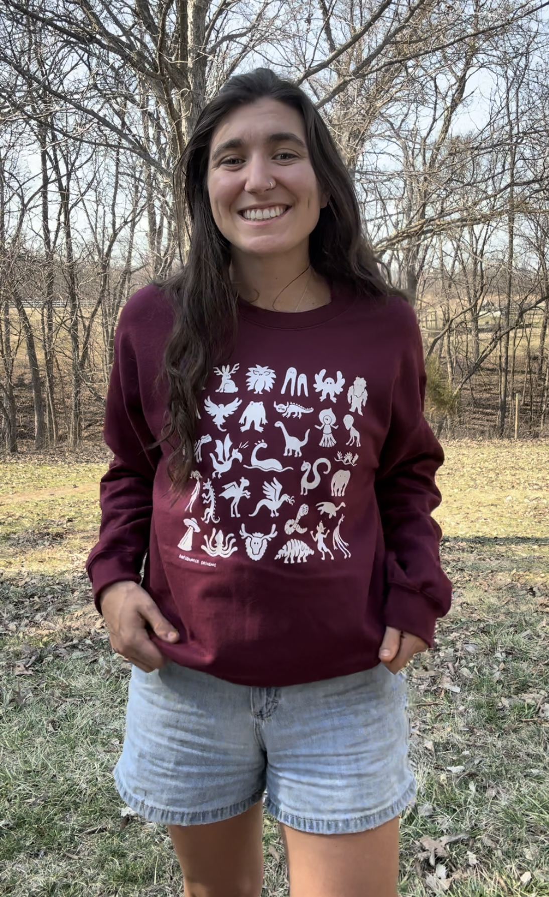 M - Mini monsters Crew neck