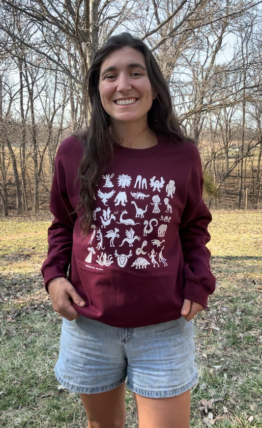 M - Mini monsters Crew neck