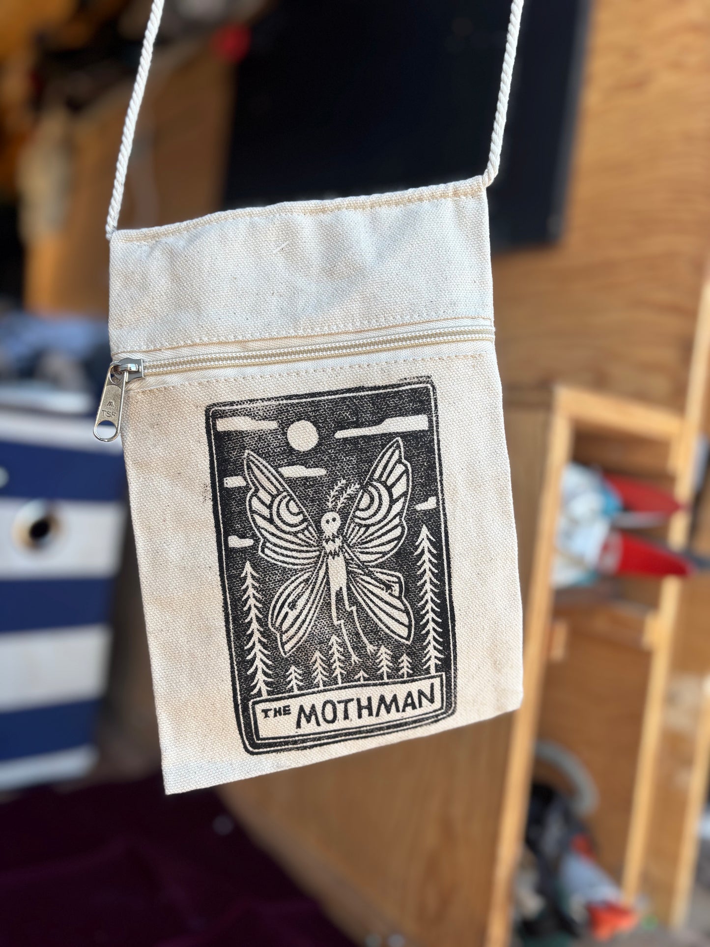 Mothman string pouch